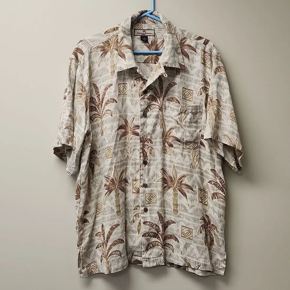 Tommy Bahama Aloha Tropical Silk Shirt M